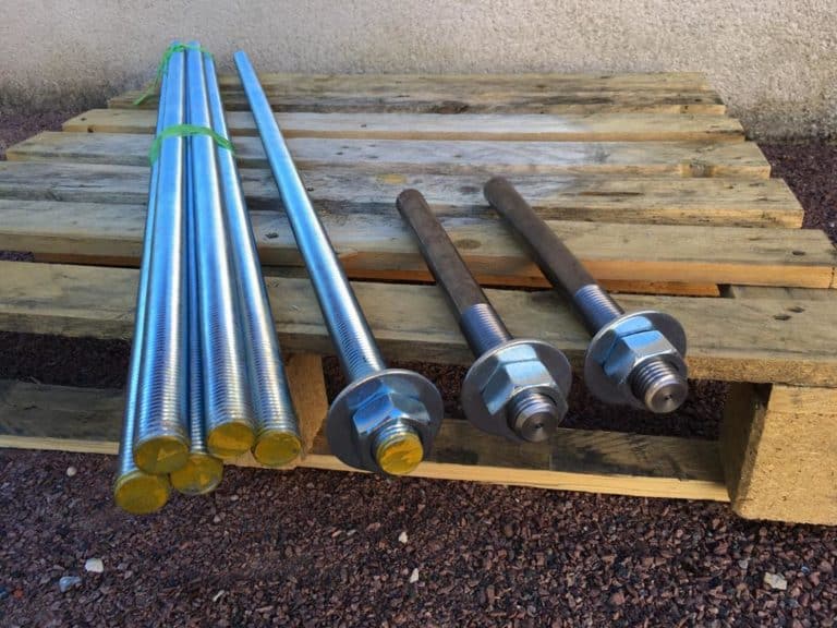 Tirant métallique fileté pour clé de tirant longueur illimitée par ...